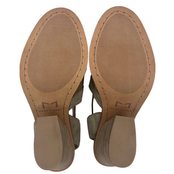 Marc Fisher LTD Taupe Vega Sandal - Size 6.5 - Women - Picture 10 of 14